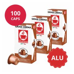   Gran Crema – hliníkové kávové kapsuly Bonini kompatibilné s Nespresso 10 ks 10x10ks (100 kapsúl)