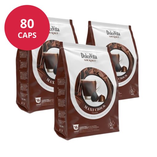 Horúca čokoláda v kapsulách kompatibilných s Dolce Gusto 5×16 ks (80 kapsúl) Dolce Vita
