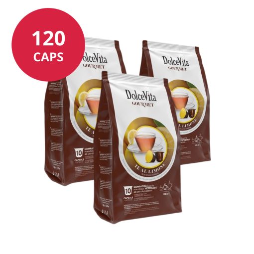 Citrónový čaj v kapsulách kompatibilných s Nespresso 12x10 ks (120 kapsúl) Dolce Vita  
