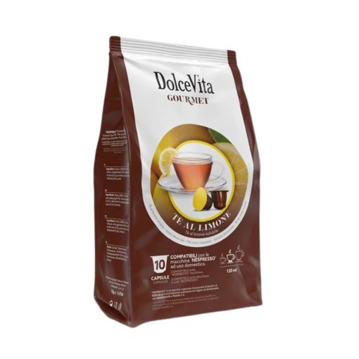 Citrónový čaj v kapsulách kompatibilných s Nespresso 10 ks Dolce Vita  