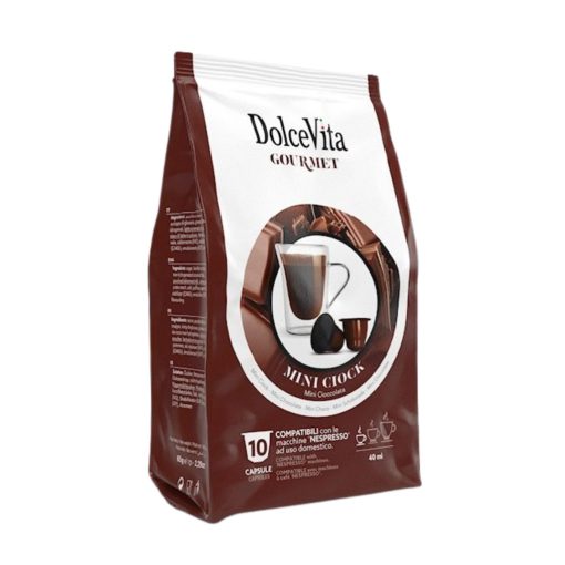 Horúca čokoláda Cioccolato v kapsulách kompatibilných s Nespresso 10 ks Dolce Vita  