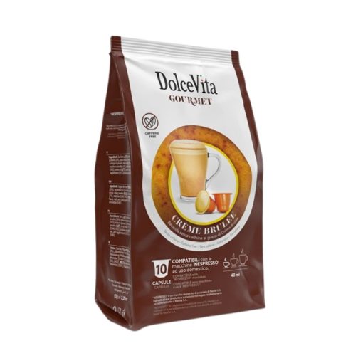 Kapsuly Creme Brulee kompatibilné s Nespresso, 10 ks, Dolce Vita