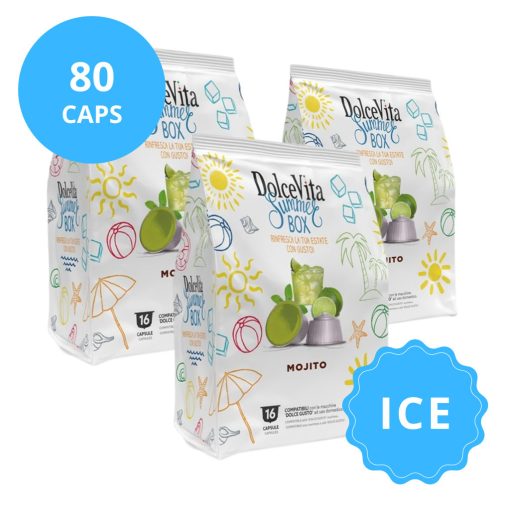 Ľadový Mojito nápoj v kapsulách kompatibilných s Dolce Gusto 5x16 ks (80 kapsúl) Dolce Vita  