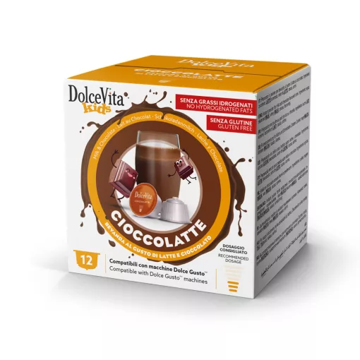 Mliečna čokoláda v kapsulách kompatibilných s Dolce Gusto 12 ks – Dolce Vita