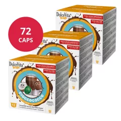   Kokosová čokoláda v kapsulách kompatibilných s Dolce Gusto 6x12 ks (72 kapsúl) Dolce Vita