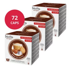   Cappuccino s príchuťou škoricových sušienok v kapsulách kompatibilných s Dolce Gusto 6x12 ks (72 kapsúl) Dolce Vita