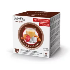   Karamelové cappuccino v kapsulách kompatibilných s Nespresso, 10 ks Dolce Vita