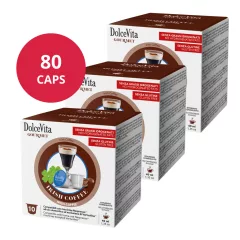   Cappuccino s príchuťou írskeho krémového likéru v kapsulách kompatibilných s Nespresso, Dolce Vita 8x10 ks (80 ks)