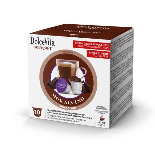 Cappuccino s čokoládovým krémom v kapsulách kompatibilných s Nespresso 10 ks