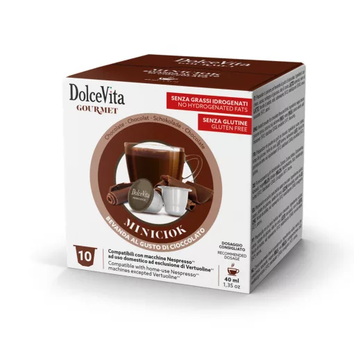Horúca čokoláda Cioccolato v kapsulách kompatibilných s Nespresso 10 ks Dolce Vita  