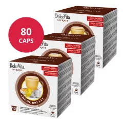   Kapsuly Creme Brulee kompatibilné s Nespresso, 8×10 ks (80 kapsúl), Dolce Vita