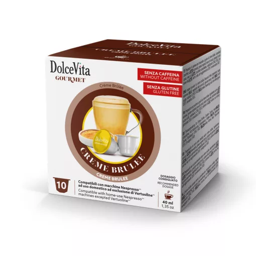 Kapsuly Creme Brulee kompatibilné s Nespresso, 10 ks, Dolce Vita