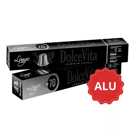 Lungo Aluminium v hliníkových kapsulách kompatibilných s Nespresso 10 ks Tube Dolce Vita