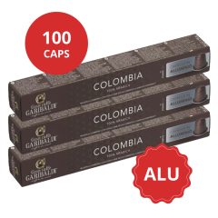   Colombia - hliníkové kávové kapsuly kompatibilné s Nespresso Garibaldi 10×10 ks (100 kapsúl)