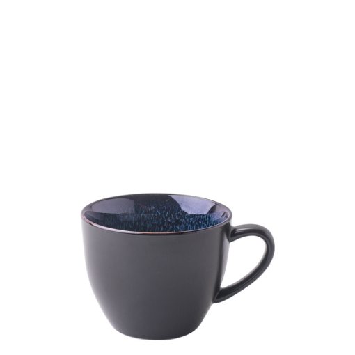 Porcelánová, čierna šálka na kávu 90ml