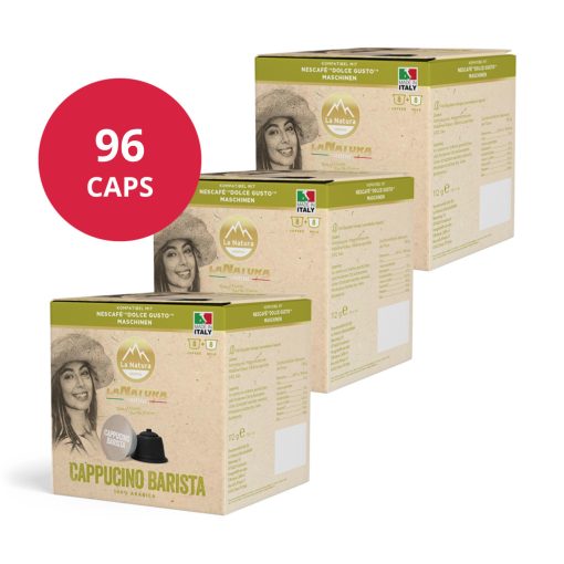 Cappuccino kapsuly kompatibilné s Dolce Gusto 6×16 ks (96 kapsúl) LaNatura  