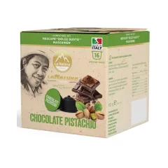   Pistáciová čokoláda v kapsulách kompatibilných s Dolce Gusto 16 ks LaNatura