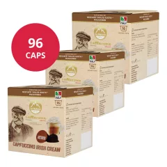   Cappuccino s írskym krémovým likérom v kapsulách kompatibilných s Dolce Gusto 6×16 ks (96 kapsúl) LaNatura