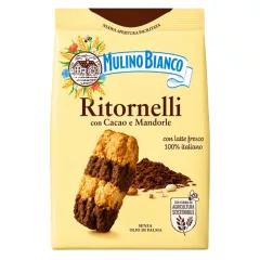   Mulino Bianco Ritornelli kakaové sušienky s mandľami 700 g
