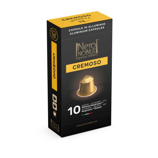 Kávová kapsula Qualita Oro Cremoso Aluminium kompatibilná s Nespresso 10 ks