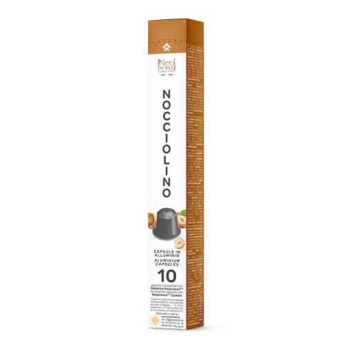 Kapsule - Horúci krém z lieskových orieškov Nocciolino Aluminium Tube pre Nespresso (10 ks)