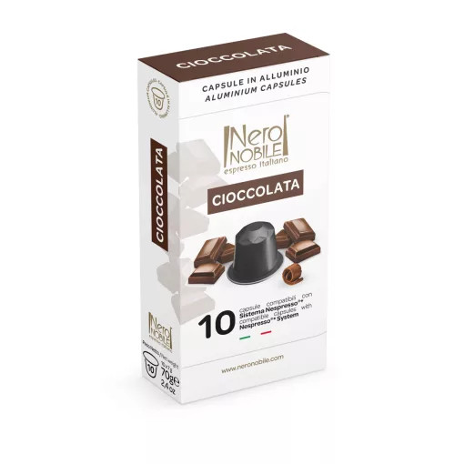 Hliníková kapsula horúcej čokolády Cioccolata kompatibilná s Nespresso 10 ks