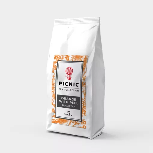 Pomarančový čierny čaj s kúskami  pomarančovej kôry 45g